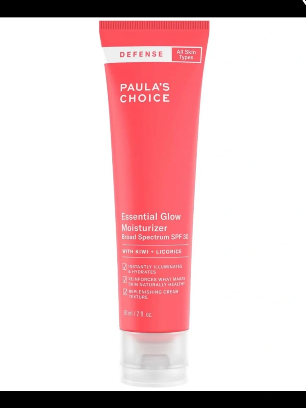 Paula’s Choice DEFENSE Essential Glow Moisturizer SPF 30 NEW